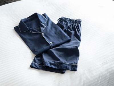  【客室アメニティ】５分袖、５分丈のナイトウェアさらっとした着心地です