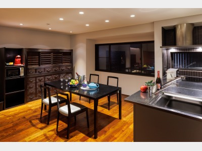 「お庭」ダイニングキッチン