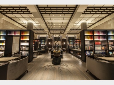 restaurant library the hotel