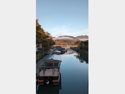 渡月小橋からの景色