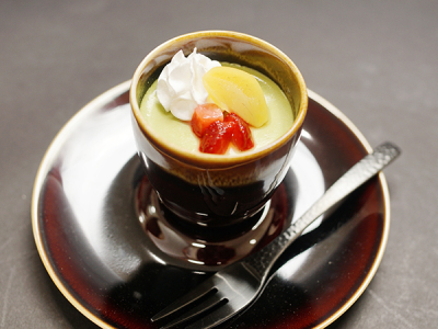   抹茶のなめらかプリン