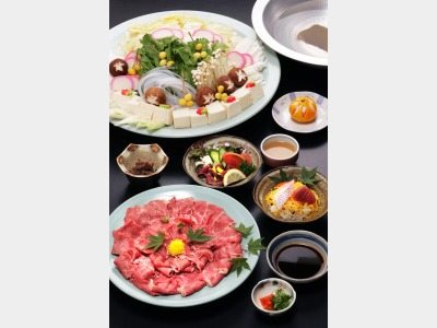 鍋料理（牛しゃぶしゃぶ）