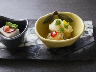 【季節の会席】冬(2025年12月～2026年2月)前菜 2種盛り