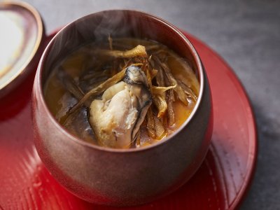【土地の恵み会席】冬(2025年12月～2026年2月)煮物 牡蠣茶碗蒸し