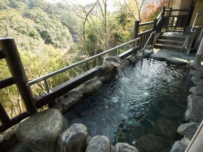 景色のよい露天風呂