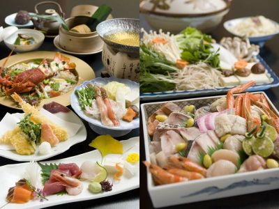 冬の会席料理、鍋料理