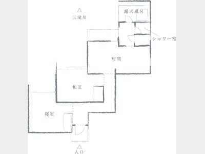 客室イメージ　ヴィラ「鉄景」平面図