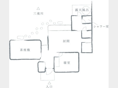 客室イメージ　ヴィラ「土逢」平面図