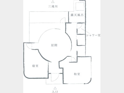 客室イメージ　ヴィラ「囲土」平面図