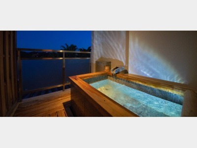 露天風呂付客室「静の海」一例