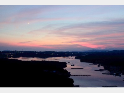 屋上からの夕景