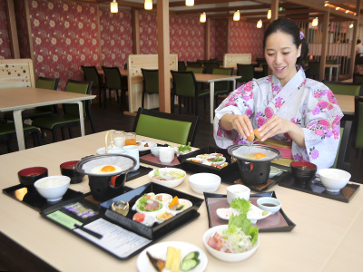 休暇村自慢の朝懐石