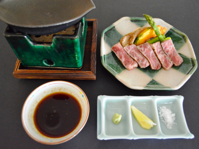 【夕食】熊野牛サーロイン鉄板焼き　※イメージ