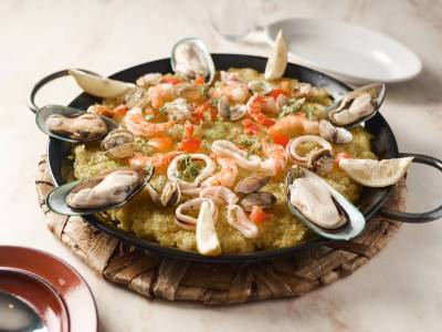 夕食：バイキング_パエリア