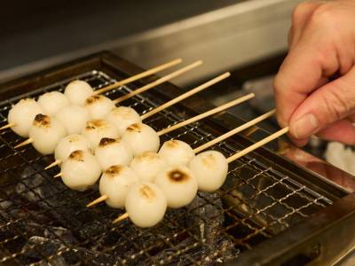 夕食：バイキング_みたらし団子