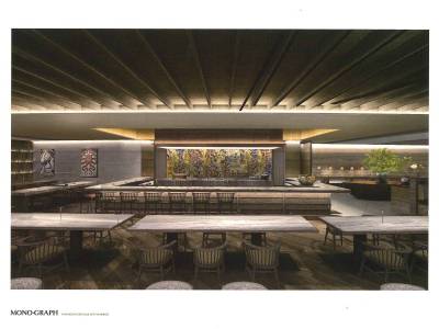 レストラン：ライブキッチン　※イメージCG