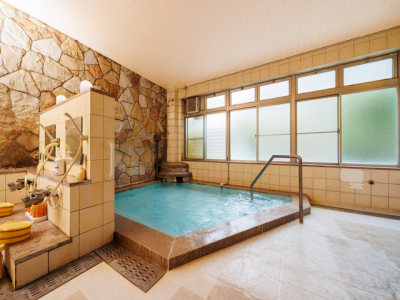 男性大浴場（洗い場）