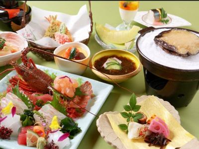 伊勢海老と鮑の贅沢三昧