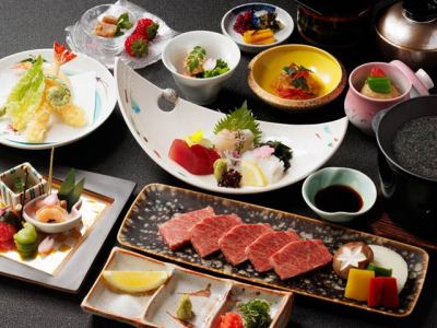 黒毛和牛の天然石焼き