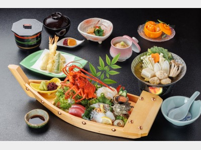 舟盛り付みやび鯛会席