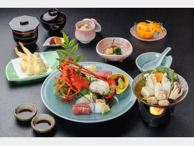 伊勢海老とみやび鯛会席