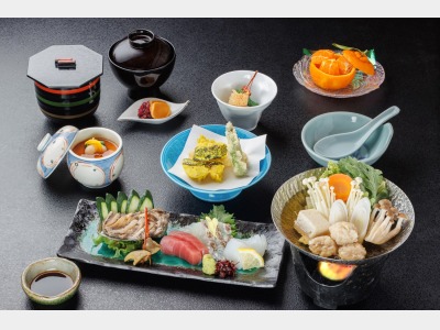 あわびとうつぼ会席