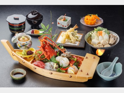 舟盛り付春野菜会席