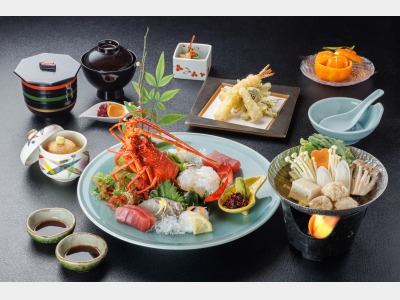 伊勢海老と春野菜会席