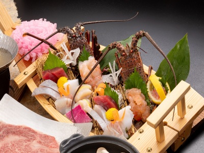 【お食事】特選会席（お造り一例）