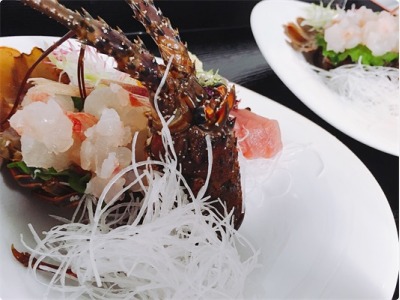 伊勢海老姿造り※7～9月迄は伊勢海老姿造り→地魚姿造りに変更