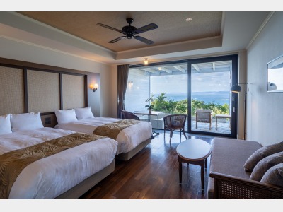 温泉露天風呂付オーシャンビュー・ラナイスイート【禁煙】1F