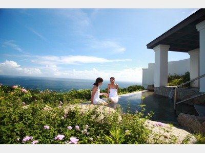 太平洋を見下ろす絶景の眺望（女湯）