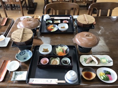 朝食一例　龍神マッシュの生椎茸のバター焼きが食欲そそります♪