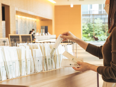 アメニティーバー（イメージ）フロントロビーにてご入用のアメニティーグッズをお選びください