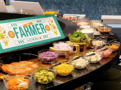 【朝食】選べるハンバーガー付きハーフビュッフェ