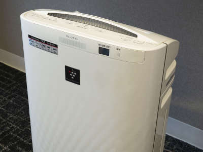 加湿機能付き空気清浄機プラズマクラスターを全室に完備。