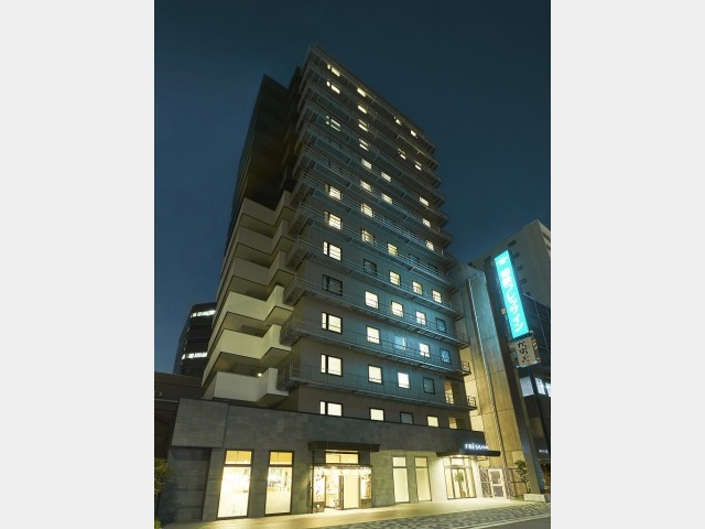 相鉄フレッサイン北浜 【ホテル外観】夜の景観（縦）