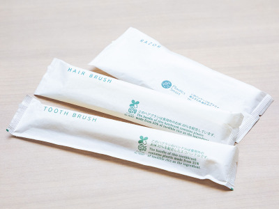 アメニティ（イメージ）：フロントロビーにてご入用のアメニティーグッズをお選びください