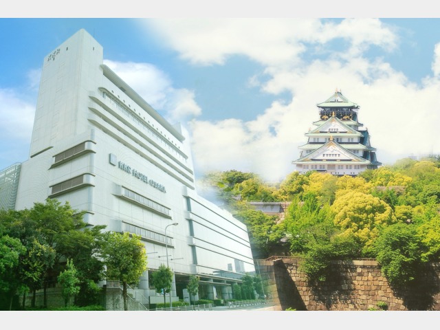 ＫＫＲホテル大阪 大阪城が正面に見える景色は・・・府内一番