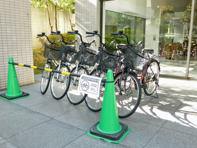 【レンタサイクル】先着順でご利用は無料です。