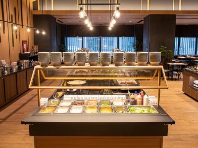 朝食会場
