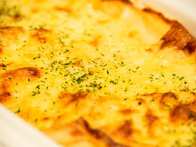 朝食・グラタン（一例）※提供内容は異なる場合があります。