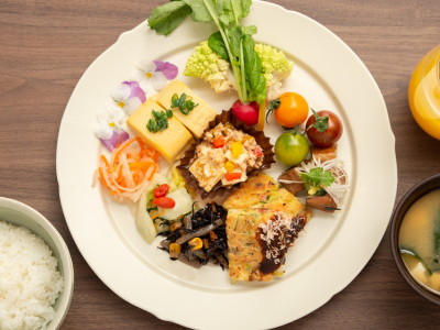 朝食イメージ２（盛り付け一例）※提供内容は変更になる場合がございます。