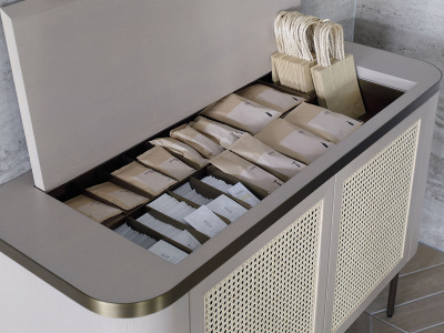 アメニティ/フロントで必要なものをピックアップしていただくスタイル