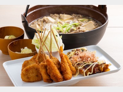 朝食一例　盛り付け例_大阪グルメメニュー