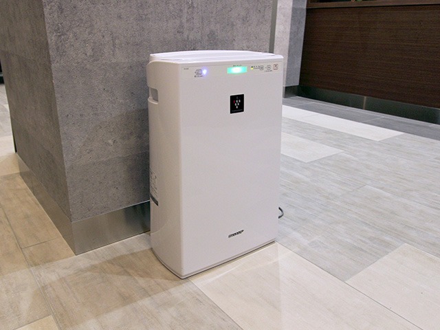 ホテルトレンドあべの天王寺 空気清浄機　※ロビーに設置