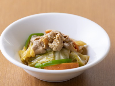 【朝食】ホルモン炒め