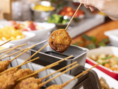 【朝食】串カツ