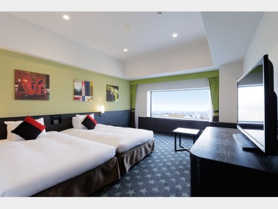 客室一例　プレミアムスーペリアフロア　シティビューハリウッドツイン