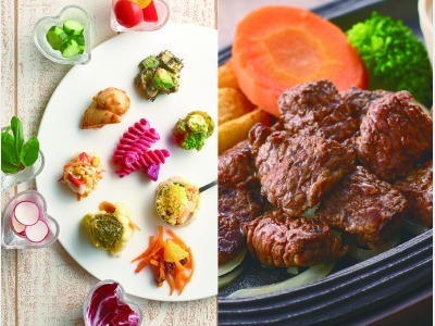 デリサラダ＆ひとくちステーキ